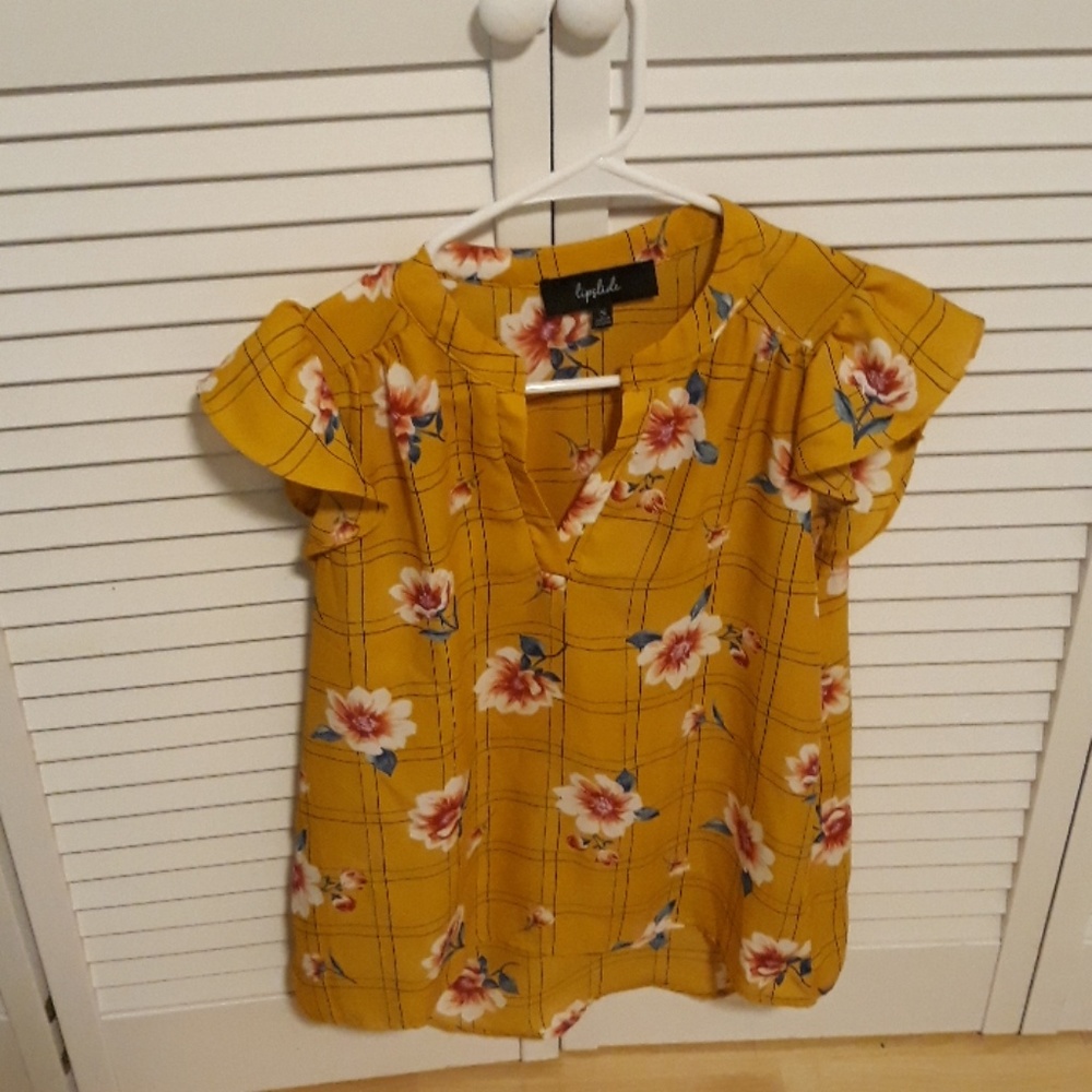 Lipslide polyester shirt size small